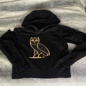 OVO Black Hoodie with Gold Owl Logo